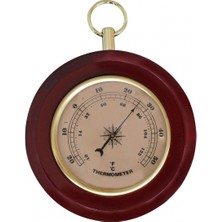 Goldsea Tekne Termometre Ahşap Taban Ø13 cm