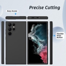 Dexmon Galaxy S23 Ultra Kılıf Ultra Esnek Parmak Izi Yapmaz Içi Kadife Silikon Liquid Launch Case