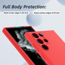 Dexmon Galaxy S23 Ultra Kılıf Ultra Esnek Parmak Izi Yapmaz Içi Kadife Silikon Liquid Launch Case