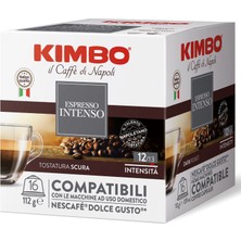 Kimbo Intenso Dolce Gusto Uyumlu Kapsül Kahve (16'lı Kutuda) (3'lü Set)