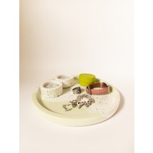 Kedi Creative Arts Terrazzo Beton Tepsi Sunumluk