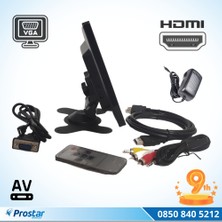 Navistar Güvenlik Kamera Monitörü 9" Ekran HDMI VGA Av Girişli LCD Ek