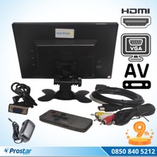 Navistar Güvenlik Kamera Monitörü 9" Ekran HDMI VGA Av Girişli LCD Ek