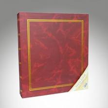 Nrcn 10X15CM 500'LÜK Ciltbezli Kutulu Fotoğraf Albümü Bordo