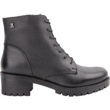 Venüs 3312K Siyah Deri Bot