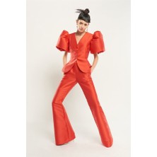 Le Noir Orange Taffeta Takım