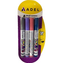 Adel Tekstil Markörü, Pastel Renkler 4lü