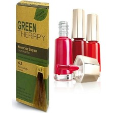 Green Therapy Krem Organik Saç Boyası 6.3 Fındık Kabuğu + Oje