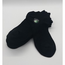 Ciho Socks Premium Siyah 6 Çift Dikişsiz Bambu Ekstra Yumuşak Kadın Patik Çorap