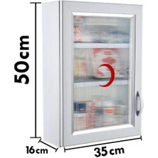 Geseus Ecza Dolabı Içi Dolu Ilk Yardım Içerikli Pvc 50X35X16 cm 159