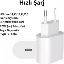 NewPole iPhone 11, 12, 13 ve 14 Için Hızlı Şarj Adaptörü  Usb-C 20W Adaptör. iPhone 11, iPhone 12, iPhone 13, iPhone 14 Serileri ile Uyumlu Şarj Adaptörü