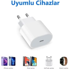 NewPole iPhone 11, 12, 13 ve 14 Için Hızlı Şarj Adaptörü  Usb-C 20W Adaptör. iPhone 11, iPhone 12, iPhone 13, iPhone 14 Serileri ile Uyumlu Şarj Adaptörü