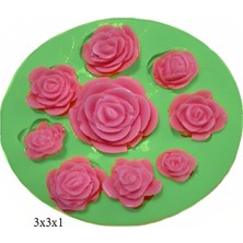 Butedo Çiçek Modelleri Silikon Şeker Hamuru Sabun ve Mum Kalıbı