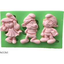 Butedo Dekoratif Kenar Şeklinde Silikon Şeker Hamuru Sabun ve Mum Kalıbı