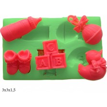 Butedo Dekoratif Kenar Şeklinde Silikon Şeker Hamuru Sabun ve Mum Kalıbı