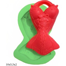 Butedo Dekoratif Kenar Şeklinde Silikon Şeker Hamuru Sabun ve Mum Kalıbı