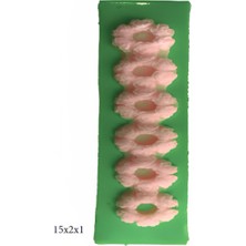 Butedo Dekoratif Kenar Şeklinde Silikon Şeker Hamuru Sabun ve Mum Kalıbı