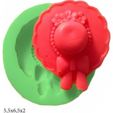 Butedo Dekoratif Kenar Şeklinde Silikon Şeker Hamuru Sabun ve Mum Kalıbı