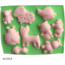 Butedo Dekoratif Kenar Şeklinde Silikon Şeker Hamuru Sabun ve Mum Kalıbı