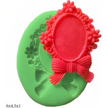 Butedo Dekoratif Kenar Şeklinde Silikon Şeker Hamuru Sabun ve Mum Kalıbı