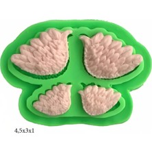 Butedo Dekoratif Kenar Şeklinde Silikon Şeker Hamuru Sabun ve Mum Kalıbı