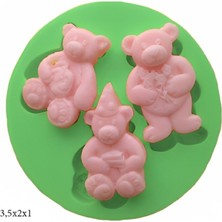 Butedo Dekoratif Kenar Şeklinde Silikon Şeker Hamuru Sabun ve Mum Kalıbı