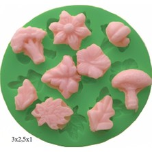 Butedo Dekoratif Kenar Şeklinde Silikon Şeker Hamuru Sabun ve Mum Kalıbı