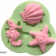 Butedo Dekoratif Kenar Şeklinde Silikon Şeker Hamuru Sabun ve Mum Kalıbı