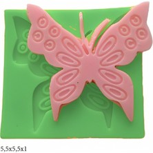 Butedo Dekoratif Kenar Şeklinde Silikon Şeker Hamuru Sabun ve Mum Kalıbı