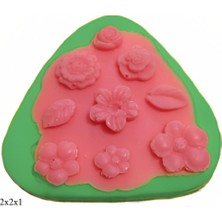 Butedo Dekoratif Kenar Şeklinde Silikon Şeker Hamuru Sabun ve Mum Kalıbı