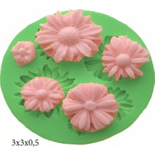 Butedo Çiçek Modelleri Silikon Şeker Hamuru Sabun ve Mum Kalıbı