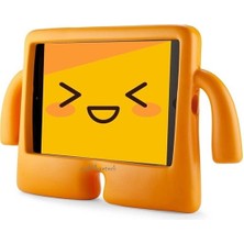 MTK Moveteck Apple Ipad 10. Nesil 10.9" Kılıf Emojili Çocuk Için Silikon Koruyucu Renkli Kollu Standlı Kılıf