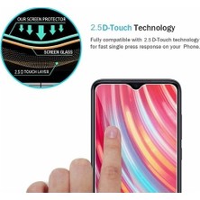 Layline Xiaomi Redmi Note 8 Pro Uyumlu Ekran Koruyucu 9h Temperli Cam Sert Şeffaf Tamperli  Cam