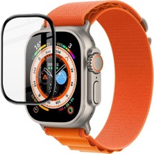 Apple Watch Ultra 49MM 3D Full Kaplama Ekran Koruyucu Pet+Pmma