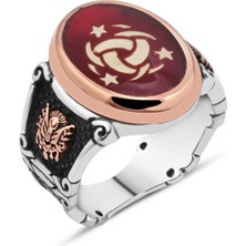 Amberkan Mineli Teşkilat-I Mahsusa Erkek Yüzük
