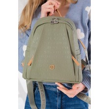 Just Polo Siyah Kadın Ayarlanabilir Askılı Çok Bölmeli Kullanışlı Sırt Çantası