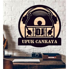 Hediyelikevi Kişiye Özel Dj Dısc Jockey Temalı Ahşap Duvar Tablo