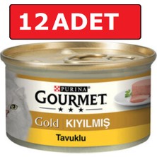 Purina Gourmet Gold Kıyılmış Tavuk Etli Kedi Konservesi 85 gr 12 Adet Yaş Mama