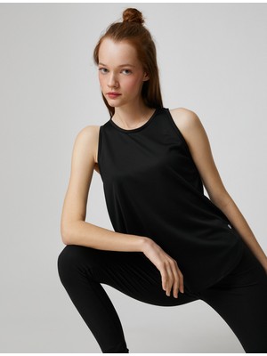 Koton Sporcu Atleti Halter Yaka Basic Relax Fit Nefes Alabilen Kumaş