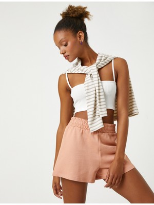 Koton Rahat Kesim Şort Beli Kalın Lastikli