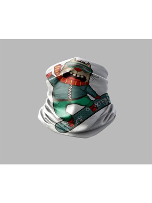 Kayak & Dağ Tasarımlı Motorcu Buff Maske Outdoor Boyunluk Unisex Bandana