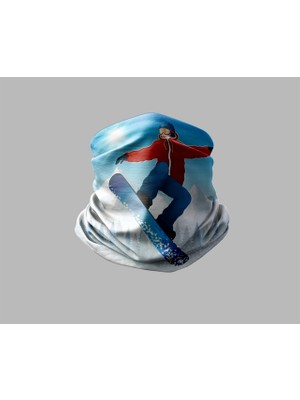 Kayak & Dağ Tasarımlı Motorcu Buff Maske Outdoor Boyunluk Unisex Bandana
