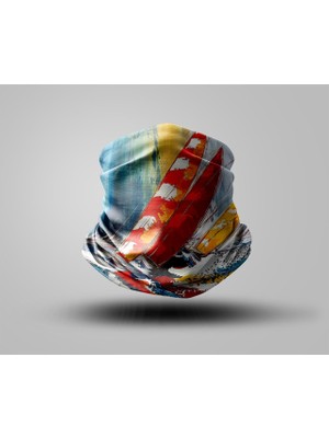 Motorcu Buff Maske Boyunluk Outdoor Boyunluk Unisex Bandana 5'li Paket