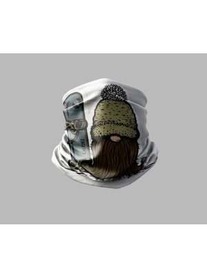 Kayak & Dağ Tasarımlı Motorcu Buff Maske Outdoor Boyunluk Unisex Bandana