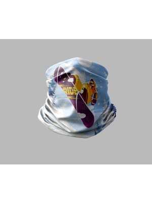 Kayak & Dağ Tasarımlı Motorcu Buff Maske Outdoor Boyunluk Unisex Bandana