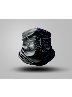 Motorcu Buff Maske Boyunluk Outdoor Boyunluk Unisex Bandana 5'li Paket