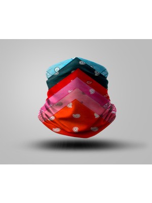 Motorcu Buff Maske Boyunluk Outdoor Boyunluk Unisex Bandana 5'li Paket