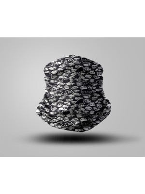 Motorcu Buff Maske Boyunluk Outdoor Boyunluk Unisex Bandana 5'li Paket