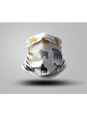 Motorcu Buff Maske Boyunluk Outdoor Boyunluk Unisex Bandana 5'li Paket