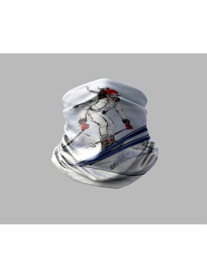 Kayak & Dağ Tasarımlı Motorcu Buff Maske Outdoor Boyunluk Unisex Bandana